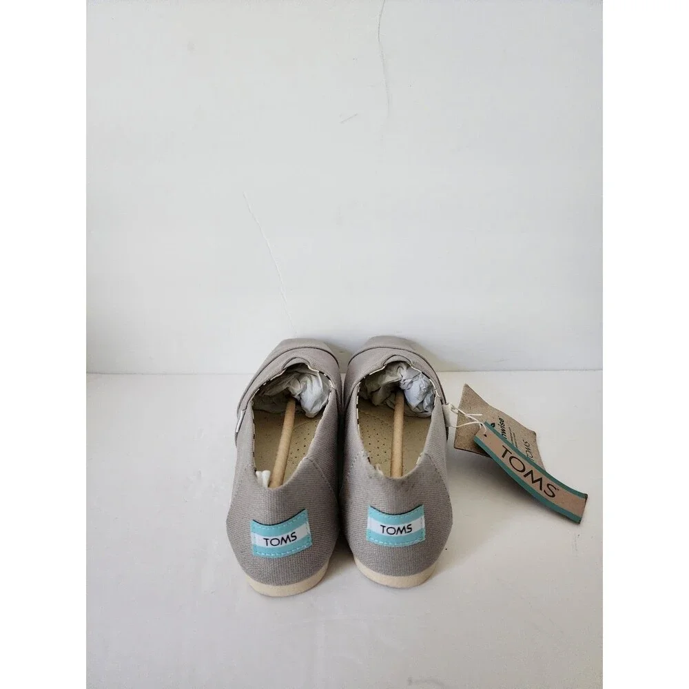 Nwt Toms Womens Alpargata Recycled Cotton Canvas Slip Ons Shoes Size 5